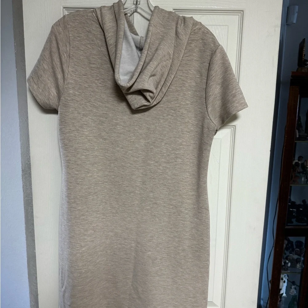 Calvin Klein Beige Hoodie with Metallic Gold Initials - Picture 4 of 4